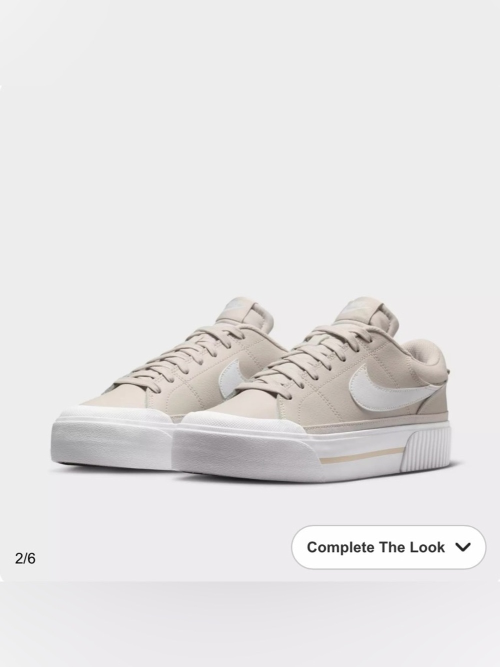Nike Court Legacy Lift
Women's Size 7

Light Orewood Brown/White/Phantom